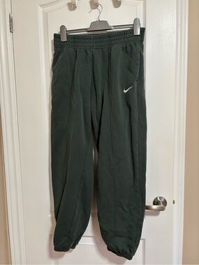 Nike Womens Green Fleece Jogger Pants - Size M - EUc
